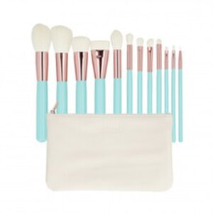 Makeup Brush Set Turquoise
