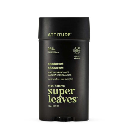 Super Leaves Matcha & Bergamot Deodorant - natural men's deodorant Super Leaves Matcha And Nahahooldustoode