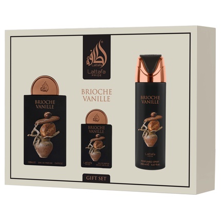 Brioche Vanille Gift Set EDP 100 ml, EDP 20 ml and deospray 200 ml Brioche Vanille Gift Set