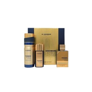 Al Haramain Amber Oud Bleu Edition Gift Set EDP 75 ml, EDP 30 ml and deospray 200 ml