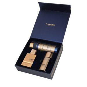 Al Haramain Amber Oud Bleu Edition Gift Set EDP 75 ml, EDP 30 ml and deospray 200 ml