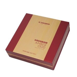 Al Haramain Amber Oud Ruby Edition Gift Set EDP 75 ml, EDP 30 ml and deospray 200 ml
