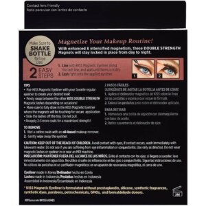 KISS Magnetic Eyeliner & Lash Kit - Magnetic false eyelashes with eyeliner – toon 02 Tempt