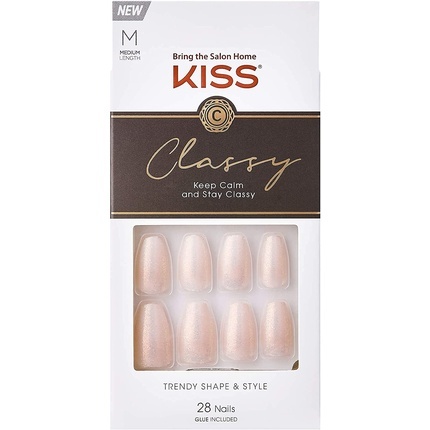 Kiss My Face Classy Nails Cozy Meets Cute Nails ( 28 pcs )