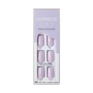 KISS ImPRESS Color Picture Purplect Nails 30 tk