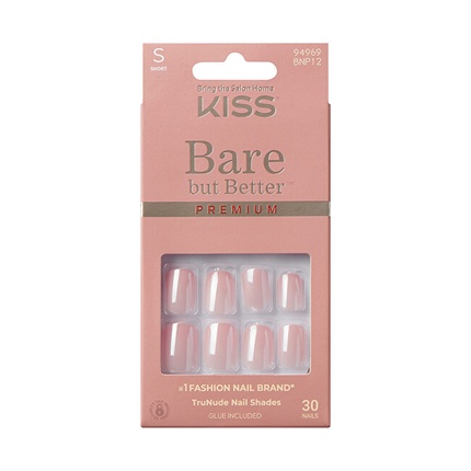 KISS Bare-But-Better Premium Nails 30 ks Kiss Bare-But-Better Premium kunstküüned