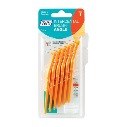 TePe Angle Interdental Brush (6 tk) (0.45 mm oranžový)