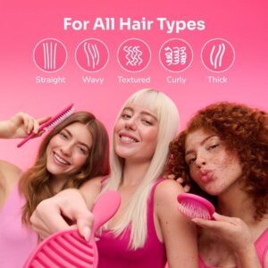Shower Detangler Pink Glitter