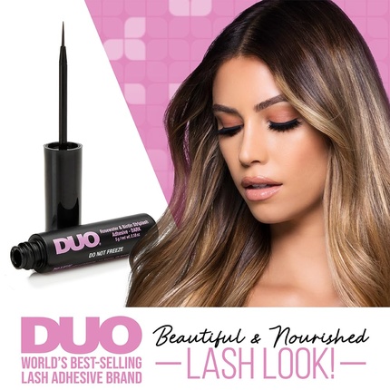 Duo Rosewater & Biotin Striplash Adhesive Dark - Adhesive for false eyelashes with a brush 5 g Duo Rosewater And Biotin 5g