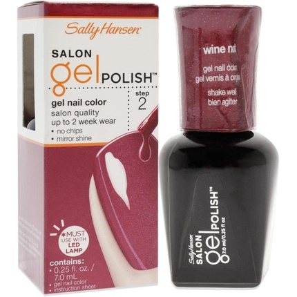Sally Hansen Salon Gel Polish Gel Nail Color - Nail polish 7 ml – toon 230 Wine Not