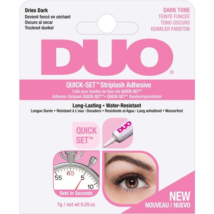 Duo Quick-Set ™ Striplash Adhesive Dark Tone - Glue for false eyelashes with a brush 7 g Duo Quick Set ™ 7g