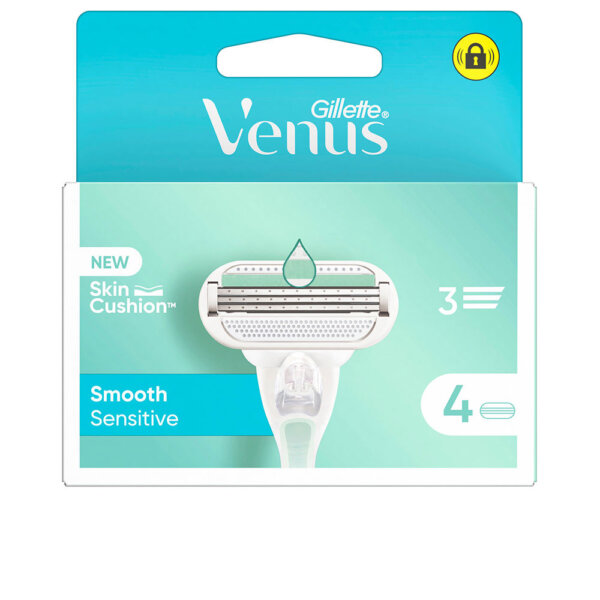GILLETTE VENUS SMOOTH SENSITIVE charger 4 refills Venus Smooth Sensitive Charger