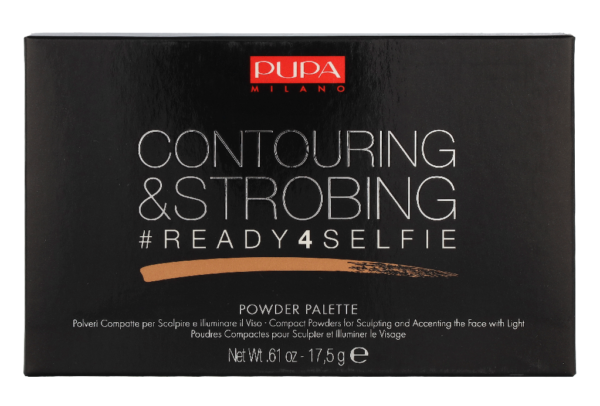 Pupa (Contouring & Strobing Powder Palette) Strobing Ready 4 Self- (Contouring & Strobing Powder Palette) 17.5 g – toon 002 Medium Skin