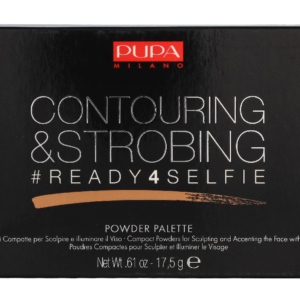 Pupa (Contouring & Strobing Powder Palette) Strobing Ready 4 Self- (Contouring & Strobing Powder Palette) 17.5 g – toon Dark Skin