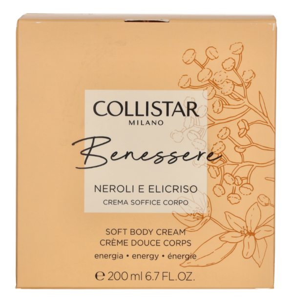 Collistar Benessere Neroli And Helichrysum Soft Body Cream
