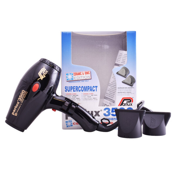 PARLUX 3500 SUPERCOMPACT hairdryer #black 1 u 3500 Supercompact Hairdryer Black