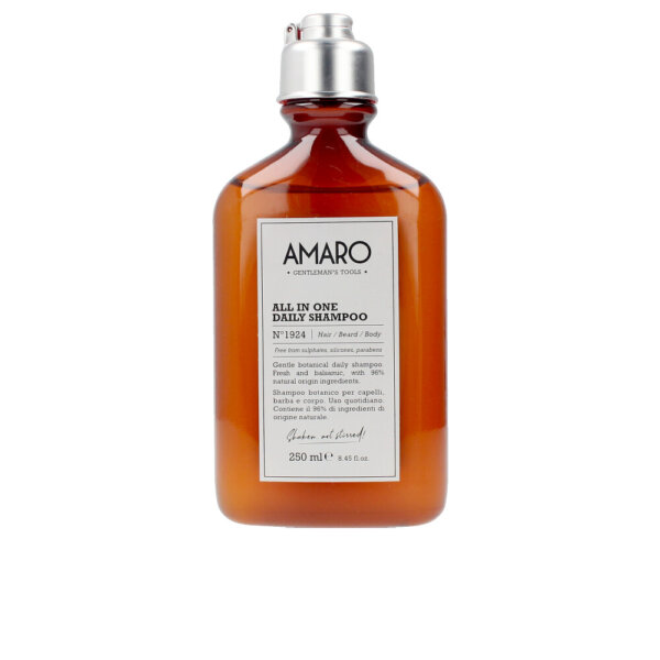 AMARO all in one daily shampoo nº1924 hair/beard/body 250 ml Amaro All In One