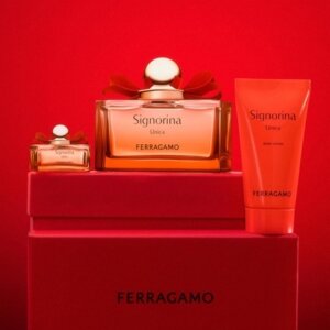 Salvatore Ferragamo Signorina Unica Gift set EDP 100 ml, body lotion 50 ml and miniature EDP 5 ml