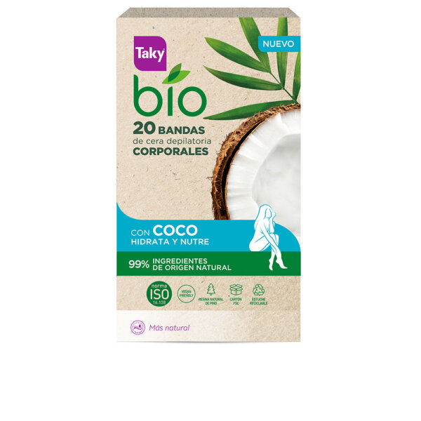 BIO COCO depilatory body wax strips 20 units Taky Bio Coco Depilatory kehavaha