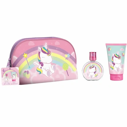 Eau My Unicorn Gift Set EDT 50 ml, shower gel 100 ml and cosmetic bag Eau My Unicorn kinkekomplekt kosmeetikakotiga