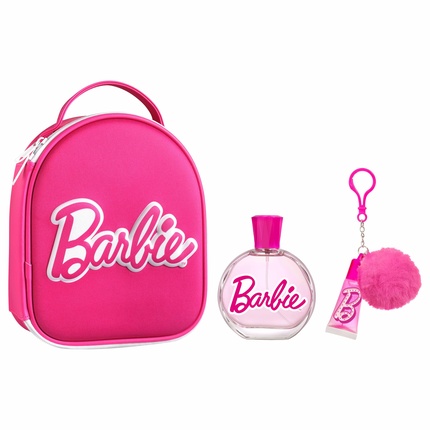 Barbie Gift Set EDT 100 ml, lip gloss with pendant and backpack Barbie kinkekomplekt