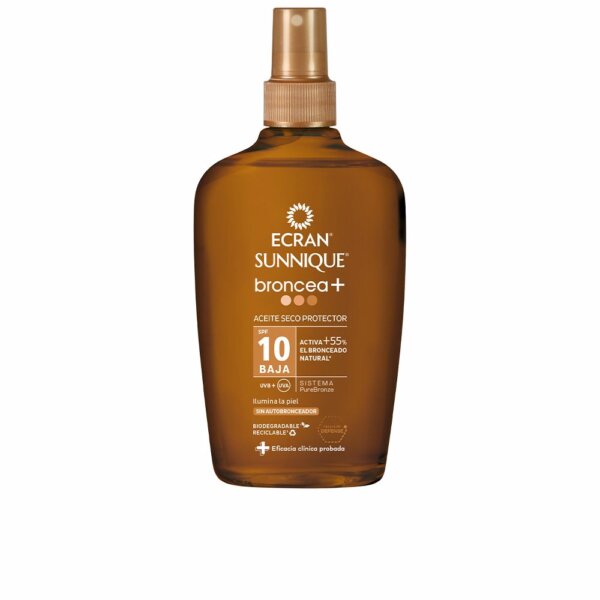 ECRAN SUNNIQUE BRONZE+ vapo oil SPF10 200 ml Sunnique Bronze Vapo Oil 200ml