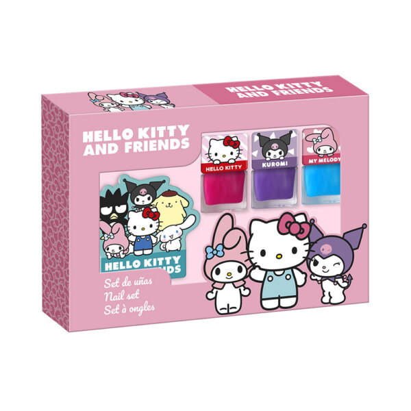 HELLO KITTY AND FRIENDS NAILS SET 3 tk Hello Kitty And Friends