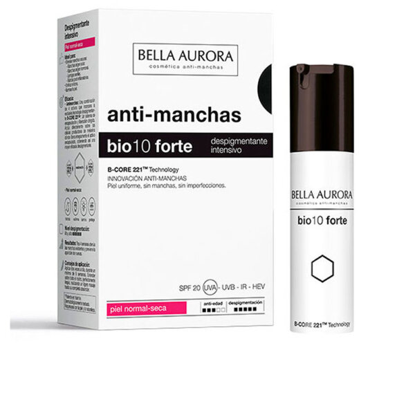 Bella Aurora BIO10 FORTE despigmentante intensivo piel seca 30 ml Bio10 Forte Despigmentante Intensivo 30ml