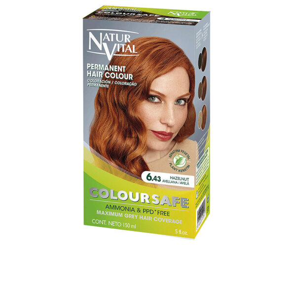 COLOURSAFE permanent dye #6.43-hazelnut Coloursafe Permanent Dye #6