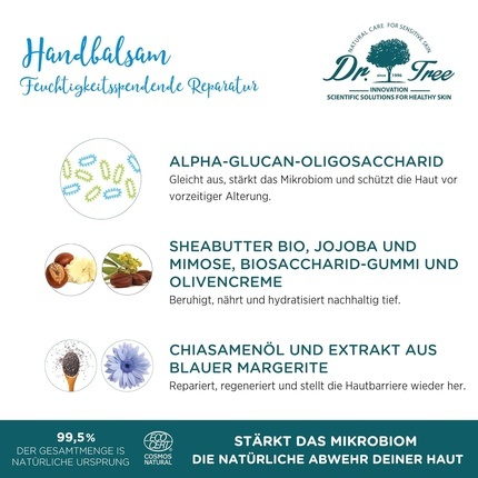 Dr. Tree ECO HAND BALM repairing, nourishes, moisturizes and protects 50 ml
