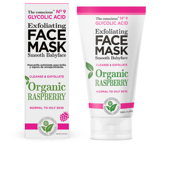 GLYCOLIC ACID exfoliating face mask organic raspberry 50 ml Glycolic Acid Exfoliating Face