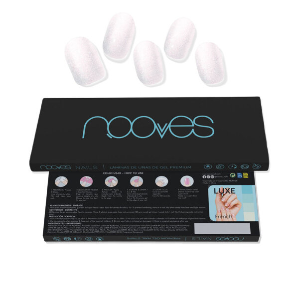 Premium Perlé GEL NAIL SHEETS luxe cat #pearl white 20 u Premium Perle Gel Nail