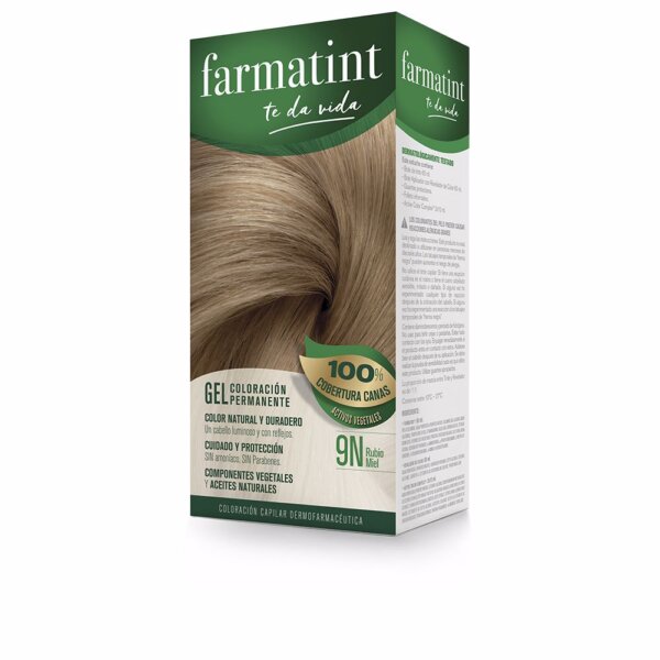 FARMATINT GEL permanent color #9n-honey blonde 5 units Gel Permanent Color toon 9n