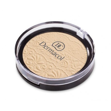 Compact powder with embossed lace 8 ml Compact Powder With Embossed Puuder