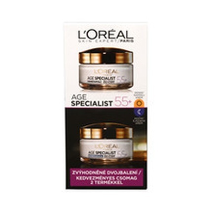 L´Oréal Set of Day and Night Anti-wrinkle Age Special ist 55+ 2 x 50 ml