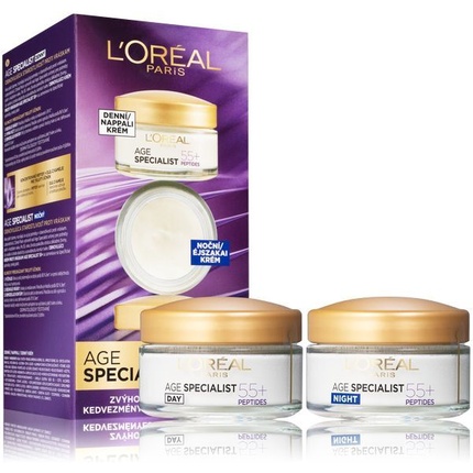 L'Oréal Set of Day and Night Anti-wrinkle Age Special ist 55+ komplekt 2 x 50 ml Set Of Day And 50ml