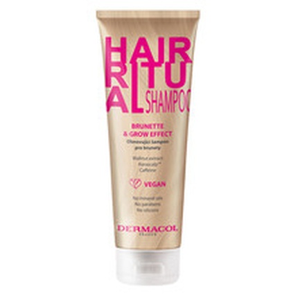 Hair Ritual Brunette & Grow Effect Shampoo (brown hair) Dermacol Hair Ritual Brunette Šampoon