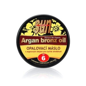 Vivaco Sun Argan Bronz Oil SPF6 - Suntan butter with argan oil for quick browning 200 ml