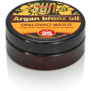 Vivaco Sun Argan Bronze Oil SPF 25 - Suntan butter with organic argan oil 200 ml