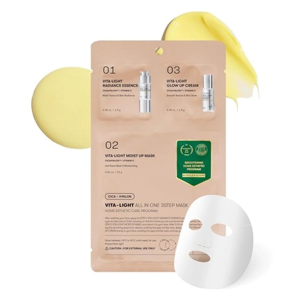 Vita-Light All In One 3Step Mask + + - Rozjasňující a hydratující pleťová maska Vita Light All In