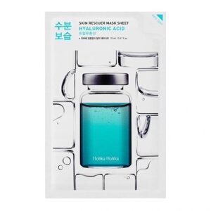 Holika Holika Hyaluronic Acid Skin Rescue Mask Sheet - Moisturizing cloth mask with hyaluronic acid 20 ml