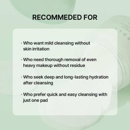 Mild Cleansing Pad 60 tk Needly Mild Cleansing Pad
