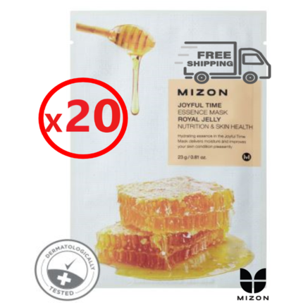 3D mask with joyful joy and honey Joyful Time (Essence Mask Royal Jelly) 23 g 3D Mask With Joyful