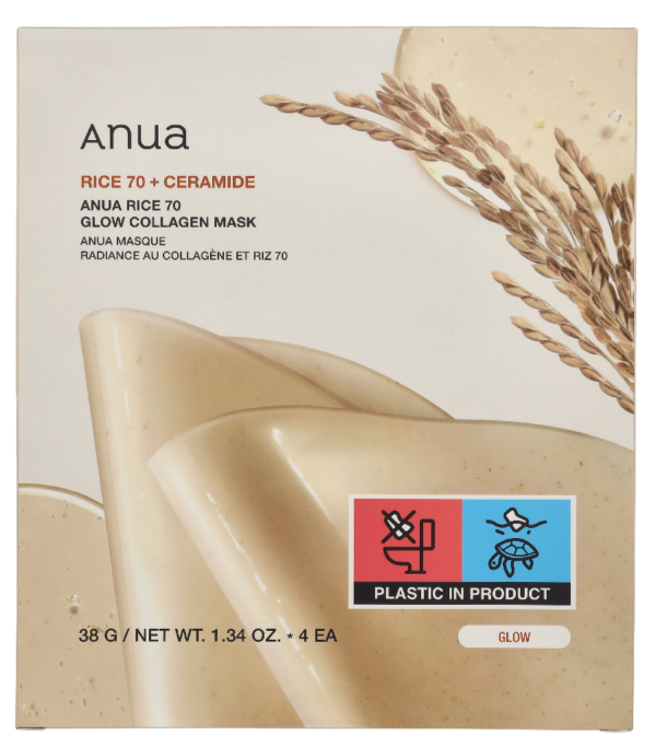Anua Rice 70 + Ceramide Glow Collagen Mask