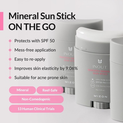 Inout Smooth Mineral Sun Stick SPF 50 PA++++ Inout Smooth Mineral Sun