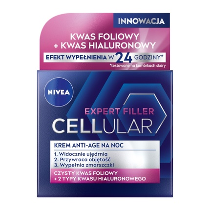 Night cream for skin rejuvenation Cellular Anti-Age Nivea Night Cream