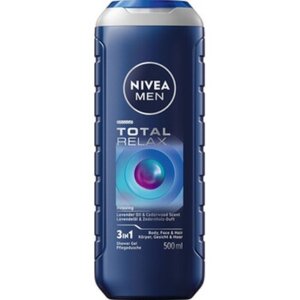 Nivea Men Total Relax Body, Face & Hair Shower Gel dušigeel 250 ml
