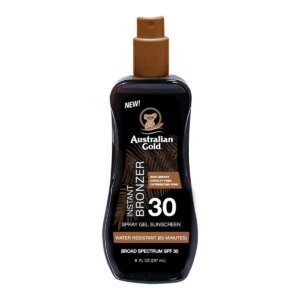 Australian Gold Instant Bronzer Spray Gel Sunscreen SPF30