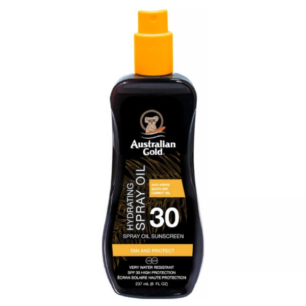 Australian Gold Hydrating Spray Oil Sunscreen SPF30 With Carrot Oil