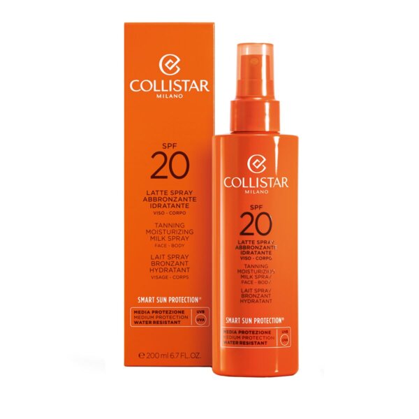 Collistar Tanning Moisturizing Milk Spray Face-Body SPF20